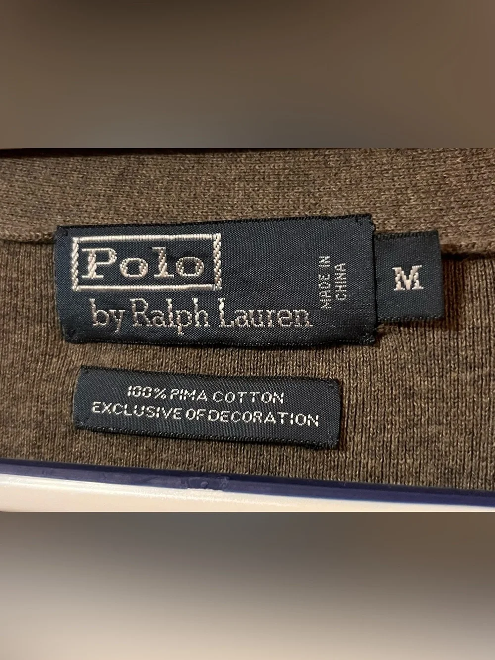 Polo by Ralph Lauren Men’s Gray Button Up Cardigan w/Pockets Size Medium